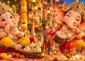 AI Generated Cute Ganpati Baby Ganesh Chaturthi Images (2)
